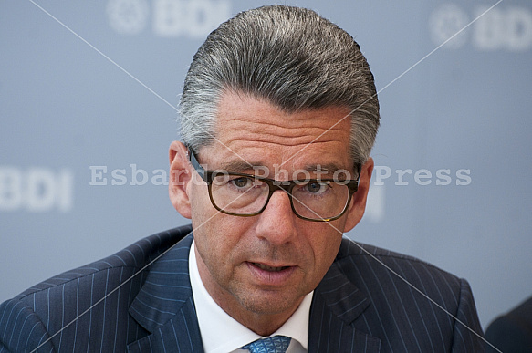 The President of the Federation of German Industries (BDI) Ulrich Grillo meets the VAP association