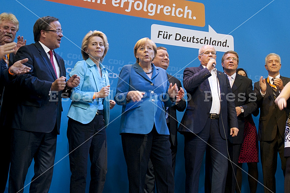 CDU celebrates the result in German federal election