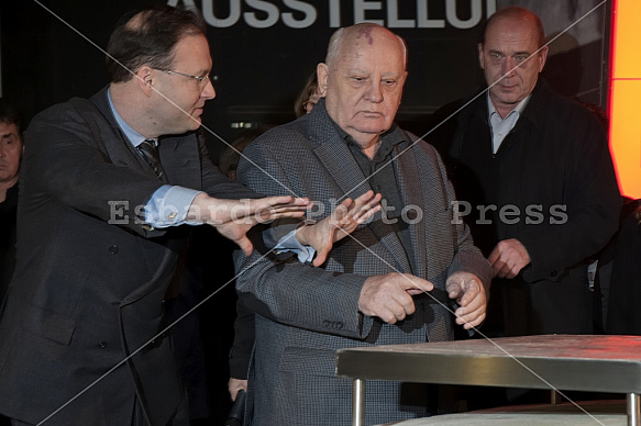 Mikhail Gorbachev at Checkpoint Charlie