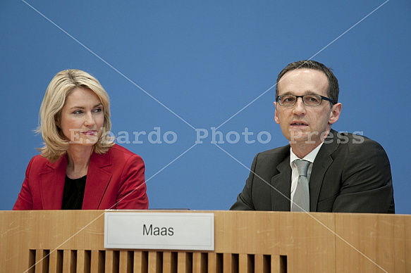 Press conference of Manuela Schwesig and Heiko Maas