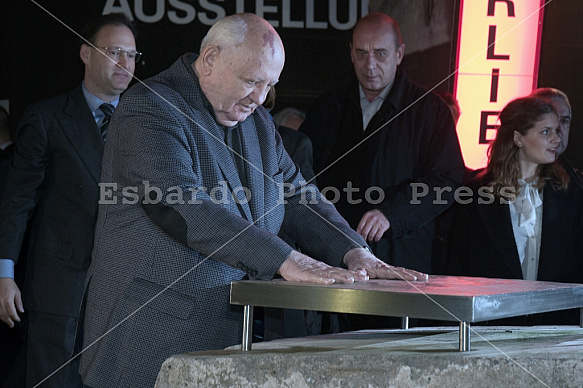 Mikhail Gorbachev at Checkpoint Charlie