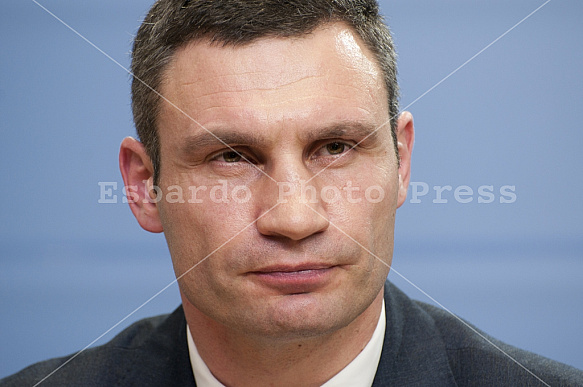 Press conference with Vitali Klitschko, Arseni Jazenjuk and Andreas Schockenhoff