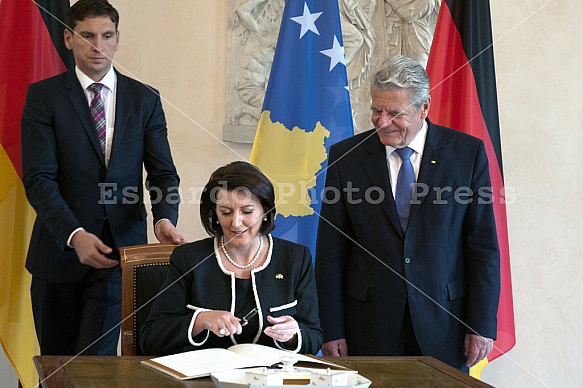 State visit of the President of Kosovo Atifete Jahjaga in Berlin