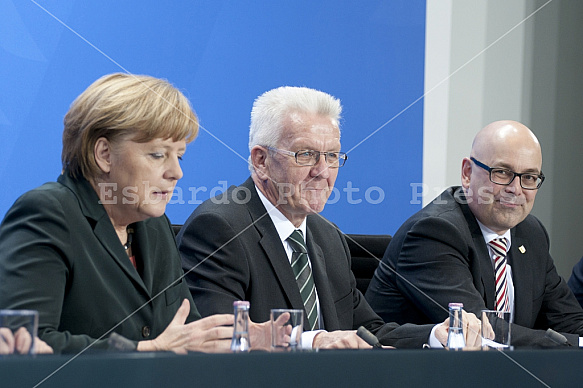 Meeting Of Angela Merkel with the Chefs of the Bundesländer