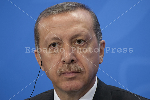 Angela Merkel receives Recep Tayyip Erdoğan