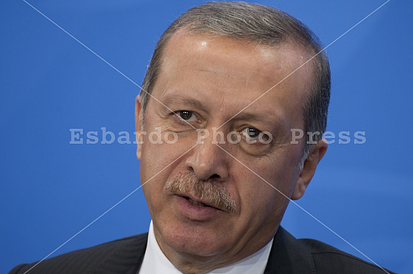 Angela Merkel receives Recep Tayyip Erdoğan