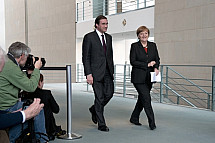 Angela Merkel receives the Prime Minister of Portugal Pedro Passos Coelho