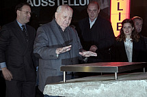 Mikhail Gorbachev at Checkpoint Charlie