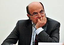 Pier Luigi Bersani in Berlin before the elections in Italy