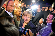 TV- Duel between Angela Merkel and Peer Steinbrück