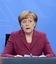 Angela Merkel receives the President of the Swiss Confederation Didier Burkhalter